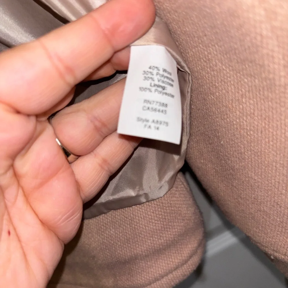 J.Crew Double-cloth motorcycle jacket BEIGE STONE SZ 2​ - Picture 5 of 8